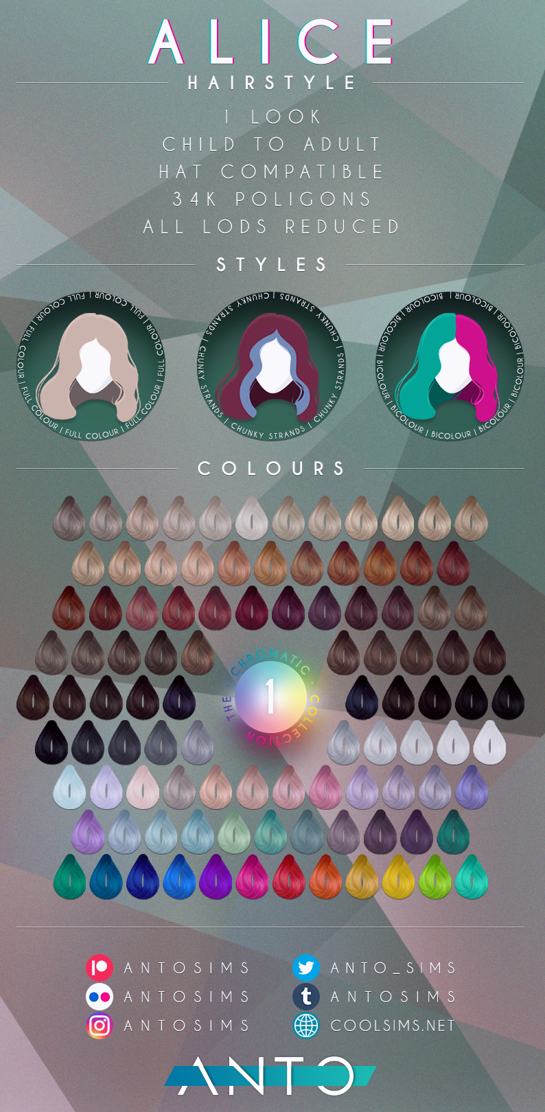 Галерея мода Прическа (child-adult) Alice Hairstyle #1